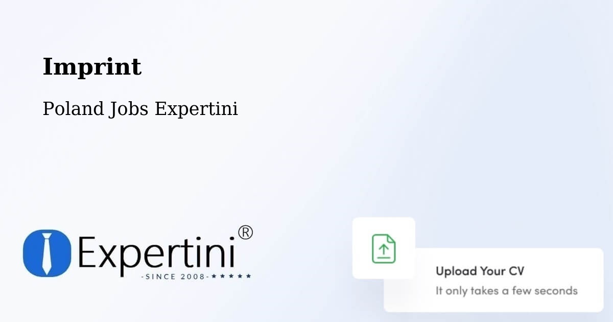 Imprint – Olszówka - Poland Jobs Expertini